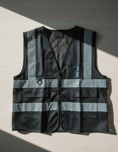 Vêtement de sécurité réfléchissant multi-poches, gilet de chantier haute visibilité, gilet réfléchissant pour la conduite, veste de sécurité routière, gilet de sécurité avec logo personnalisé - Product Image 2
