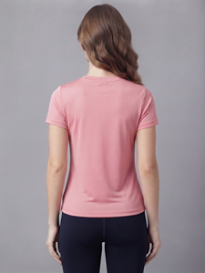 Camiseta Deportiva de Manga Corta para Mujer, Camiseta de Cuello Redondo de Algodón y Poliéster Ecológicos, Ropa Deportiva para Mujer, Estilo Deportivo - Product Image 2