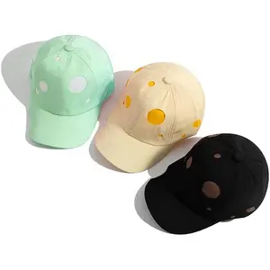 Washed Hop Cotton Embroidery Sports Caps Unstructured Baseball Cap 100% Cotton 6 Panel Curved Brim Fitted Baseball Cap Hats
