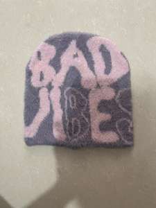 Gorro de invierno de mohair para bebé, gorros sin puño con letras bonitas, gorro de invierno de punto, gorros de mohair suaves y peludos para hombres y mujeres - Product Image 3