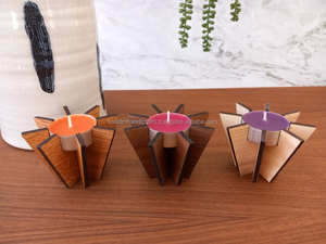 Traditional Indian Style Brass Metal T-Light Holder Perfect <b>for</b> <b>Pooja</b> <b>Mandir</b> Temple Decoration and Religious Festival Lighting - Product Image 3