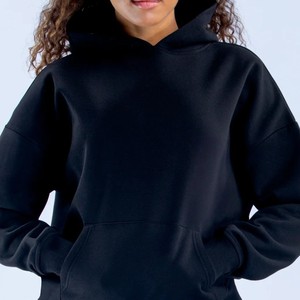 Sudaderas con capucha de tejido suave, corte holgado y hombros caídos, personalizadas con logotipo, de primera calidad, para mujer, al por mayor, para ropa urbana. - Product Image 4