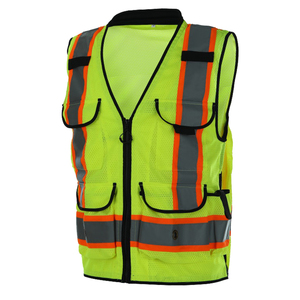 Chaleco de seguridad reflectante de alta visibilidad para trabajos de construcción, chaleco de seguridad de alta visibilidad para el trabajo en invierno con bolsillos - Product Image 6