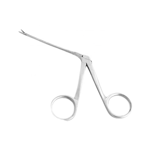 Pinces micro-alligator en acier inoxydable de haute qualité, 3,5 pouces, dentelées, instruments manuels ORL, certifiées CE ISO, FABRIQUÉES PAR ZUOL. - Product Image 2