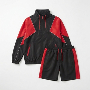 Conjunto de Chaqueta Cortavientos y Pantalones Cortos Personalizados para Hombre, Ropa Deportiva para Actividades al Aire Libre, Traje Deportivo Ligero e Impermeable, Venta al Por Mayor - Product Image 5
