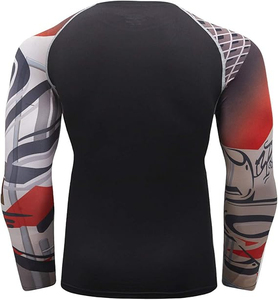 T-shirt de compression à manches longues pour homme, coupe ajustée, séchage rapide, idéal pour l'entraînement, la natation et les activités sportives - Product Image 3