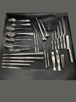 PENJUALAN BESAR Set Alat Penyajian Profesional dari Baja Tahan Karat untuk Koki |   Perlengkapan Penjepit, Sendok, Spatula & Gunting Dapur |   Peralatan Dapur