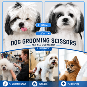 Premium Pet Grooming <b>Scissors</b> Set – Made from High-Quality Stainless Steel, Professional <b>Dog</b> & Cat Hair Cutting Kit with Case - Product Image 5