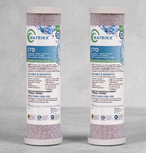 Filtre à bloc de charbon de 2,5 x 10 pouces pour la cuisine, la cuisson et le lavage des légumes, pour systèmes d'eau potable – Filtre à eau le mieux noté - Product Image 1
