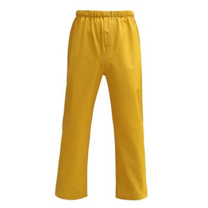 Premium Meera Impex Men's Waterproof Breathable Woven Fabric Rain Jacket Pants Set Solid Yellow Color Zipper Closure 100% - Product Image 2
