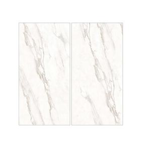 Azulejo de mármol blanco pulido clásico moderno grande 1600x3200mm losa Extra delgada textura sólida porcelana fina para uso doméstico - Product Image 2