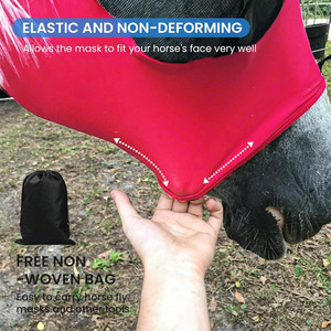 Máscara Antimoscas para Caballos de Malla de Poliéster de Alta Calidad con Diseño Personalizado, Servicio OEM para Uso Ecuestre por Ilfas Industries - Product Image 4