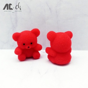 ตุ๊กตาหมีขนาดเล็ก 1 นิ้ว สีแดงคริสต์มาส สำหรับตกแต่งบ้านตุ๊กตาขนาดเล็กหรืองานฝีมือ - Product Image 4