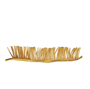 Frange en fil d'or avec pompons, écologique, couture à la main pour vêtements, taille 5 cm, personnalisable par Hamza Badges - Product Image 2