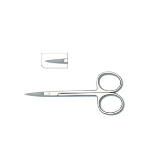 Tijeras Iris de Acero Inoxidable, Tijeras Quirúrgicas de Punta Fina y Afilada, Rectas y Curvas, Instrumento Médico para Hospital - Product Image 1