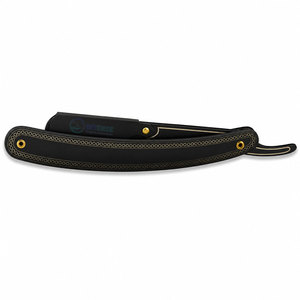 Rasoir droit noir mat OEM en acier inoxydable, rasoir pliant professionnel pour barbier, outil de façonnage de barbe, fournisseur en gros - Product Image 4