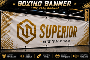 Heavy Duty Boxing Ring Wrap <b>Banner</b> with Premium Quality Printing Fabric Boxing Ring <b>Banners</b> Side <b>Banners</b> with customized Logo - Product Image 2