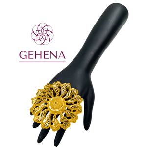 Anillo De dedo chapado en oro De 24K, bisutería De lujo, placa o conjunto africano para mujer, joyería india, nuevo De Dubái africano, 5 gramos - Product Image 1