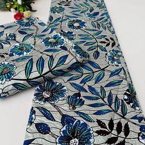 ฟรีทาวน์ผ้าฝ้ายพิมพ์ลายขี้ผึ้งสไตล์แอฟริกันสำหรับชุดเดรสมีสไตล์การตกแต่งเสื้อผ้าและบ้านแบบดั้งเดิม - Product Image 1