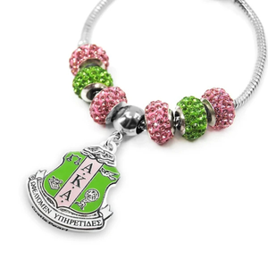   Pulsera Escudo para Mujer, Elegante, en Verde, Rosa y Dorado, con Dije de Escudo, Joyería de Moda, Accesorio de Muñeca con Estilo, Premium - Product Image 2