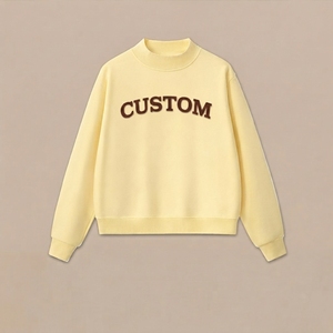 เสื้อสเวตเชิ้ตพรีเมียม สกรีนโลโก้ได้ คอกลม ทรงหลวมสำหรับผู้หญิง เสื้อคอเต่า แขนยาว ดีไซน์ผ่าคอ เสื้อหรูหรา - Product Image 2