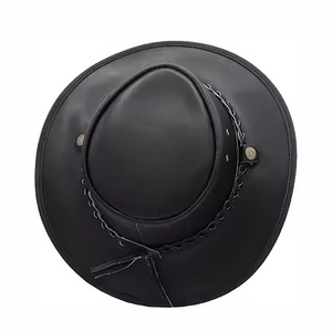 Sombreros de Vaquero de Cuero Personalizados a Bajo Precio, Estilo Occidental, Sombreros de Vaquero de Cuero Premium al por Mayor - Product Image 3