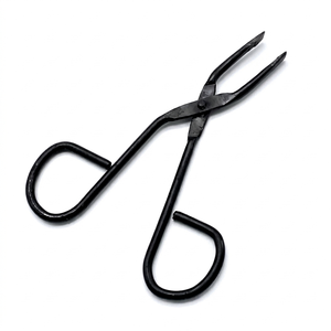 Pinzas para Cejas de Alta Calidad Reutilizables y Personalizadas, Tipo Tijera, Negras, de Acero Inoxidable, para Depilación, Productos de Salón, con Certificación CE - Product Image 1