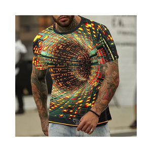 เสื้อยืดโพลีเอสเตอร์ระบายอากาศได้ดี พิมพ์ลายตามสั่งสำหรับผู้ชาย เนื้อผ้านุ่ม พิมพ์ลายสีสันสดใส เสื้อยืดซับลิเมชั่นสำหรับผู้ชาย - Product Image 3