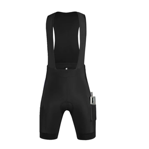 Wholesale Custom Made Fitted <b>Lycra</b> Polyester <b>Men</b> Cycling Bib Shorts Tights Reversible Breathable Eco-Friendly Padded Pocket - Product Image 3