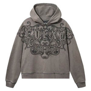 High Quality Customized <b>Men</b> DTG DTF Sublimation Rhinestone Hoodies Casual Streetwear <b>Pullover</b> Sweatshirt Fashion Outdoor Wear - Product Image 3