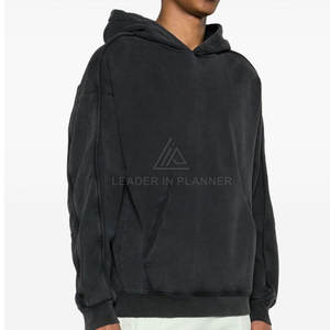 Sweat-shirts à capuche délavés à l'acide pour hommes, design personnalisé, vente en gros, basiques, meilleure qualité, prix abordable, respirants - Product Image 3