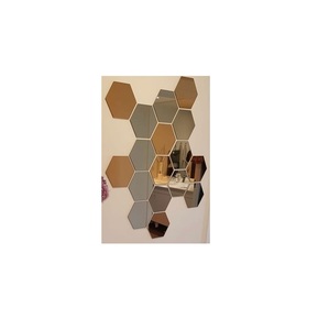 Ensemble d'autocollants muraux en miroir acrylique rond moderne, autocollants miroir circulaires autocollants pour la décoration murale du salon, de la chambre à coucher, du bureau à domicile - Product Image 3