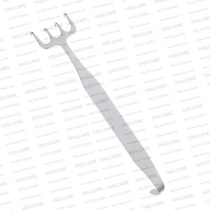 Écarteur Freeman Rake 7" (18 cm) à 4 branches en acier inoxydable pour rhidoplastie, mammaplastie, lifting du visage et chirurgie mammaire par Vaslcare - Product Image 2