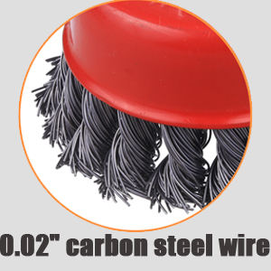 Vente chaude 3 pouces jeu de roues nouées 6 pièces industriel/bricolage Grade fil d'acier tasse brosse fonction de polissage OEM personnalisable - Product Image 4