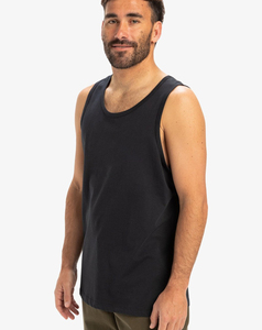 2026 High Performance Men's <b>Black</b> Cotton Sleeveless Tank Top Crew Neck Solid Breathable Knitted Casual Wear New Street Style ODM - Product Image 1