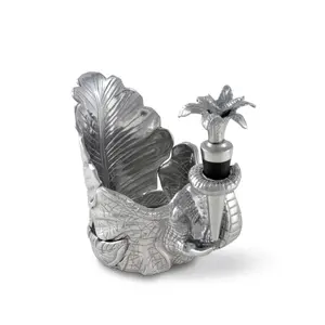 Soporte de Metal para Botellas Hecho a Mano al por Mayor, Elegante Soporte Decorativo para Botellas de Vino para Decoración de Bares, Soporte de Metal para Botellas de Vino Hecho a Mano para Exportación - Product Image 2