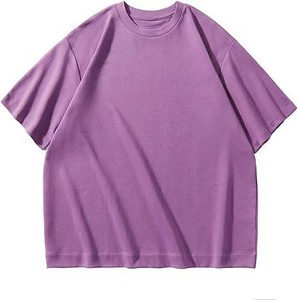 เสื้อยืดผ้าคอตตอนฟอกทรงสี่เหลี่ยมลายกรดสำหรับผู้ชายใส่ได้ทั้งชายและหญิงเสื้อยืดเปล่าไซส์ใหญ่พิเศษพิมพ์ลายแบบเรียบ - Product Image 3