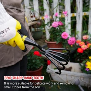 Cultivador manual de acero con mango de espuma - Herramientas de jardín al por mayor Moradabad - Product Image 4