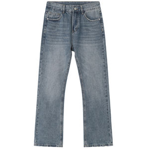 Pantalones Vaqueros de Moda para Hombre, Forro Polar Ecológico de Alta Calidad, Transpirables, de Secado Rápido, con Bolsillos, Cierre de Botones, Corte Completo - Product Image 1