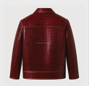 Chaqueta Bomber Vintage de Cuero Vacuno de 300g para Hombre, Invierno, con Logotipo Frontal, Resistente al Viento e Impermeable, Color y Diseño Personalizables - Product Image 4