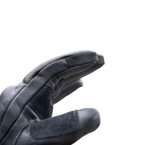Guantes de Motocicleta Deportivos Unisex de Cuero Negro con Protección en los Nudillos, Palma Acolchada, Correa de Muñeca Ajustable y Puño Tipo Guantelete - Product Image 6