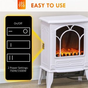 Chimenea Eléctrica Moderna con Efecto de Llama LED, Pantalla de Vidrio y Metal Integrada, para Hogar y Hotel, Disponible con Enchufe Tipo AU/US - Product Image 2