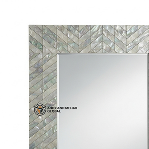 Espejo de Pared Decorativo con Incrustaciones de Madreperla – Espejo de Mosaico de Conchas Hecho a Mano para Venta al Por Mayor - Product Image 2