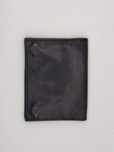 Custom Vintage Crazy Horse Trifold Card Holder High Quality Men's Business <b>Wallet</b> Short Length Genuine Leather Lightweight <b>RFID</b> - Product Image 6
