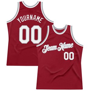 Custom Basketball Jersey <b>Maroon</b> Mesh Sublimated Print Team Name Unisex Adult Sleeveless Crew Neck Breathable Apparel - Product Image 6