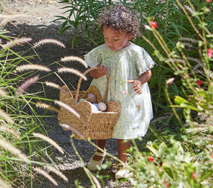 Panier de rangement tendance en jacinthe d'eau écologique en forme de papillon avec poignée, organisateur de jouets pour la maison, l'hôtel, la crèche, la décoration des enfants - Product Image 3