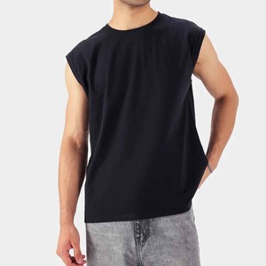 2026 High Quality Men <b>Running</b> <b>Singlet</b> Breathable <b>Singlet</b> Wholesale Stylish Collar Light Weight Seamless Sports Active tank Top - Product Image 5