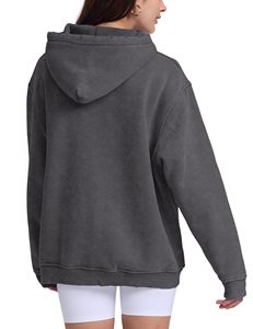 เสื้อฮู้ดดี้ยูนิเซ็กส์สไตล์วินเทจขาดๆ ซีดๆ แบบสตรีทแวร์ กรันจ์ ทรงปกติ ผ้าฟลีซหนานุ่ม สวมใส่สบาย  รับสั่งทำได้ - Product Image 3