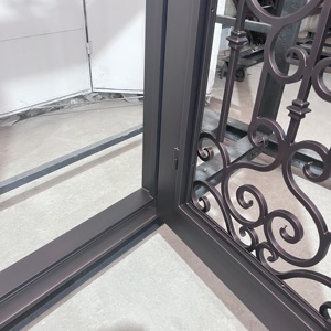 Royal Luxury Rust-resistant Steel Security Exterior Main Gate Intricate Pattern Powder-Coated Finish Easy Assembly Modern <b>Swing</b> - Product Image 6