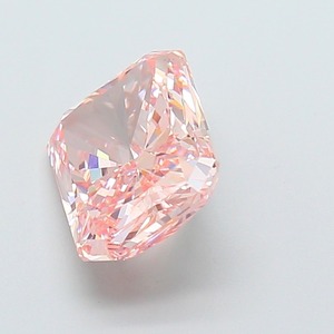 Diamant rose vif fantaisie de 3,07 carats, taille radiant, VS1, excellente qualité de polissage, pierre précieuse cultivée en laboratoire, pour bague de fiançailles ou de mariage - Product Image 2